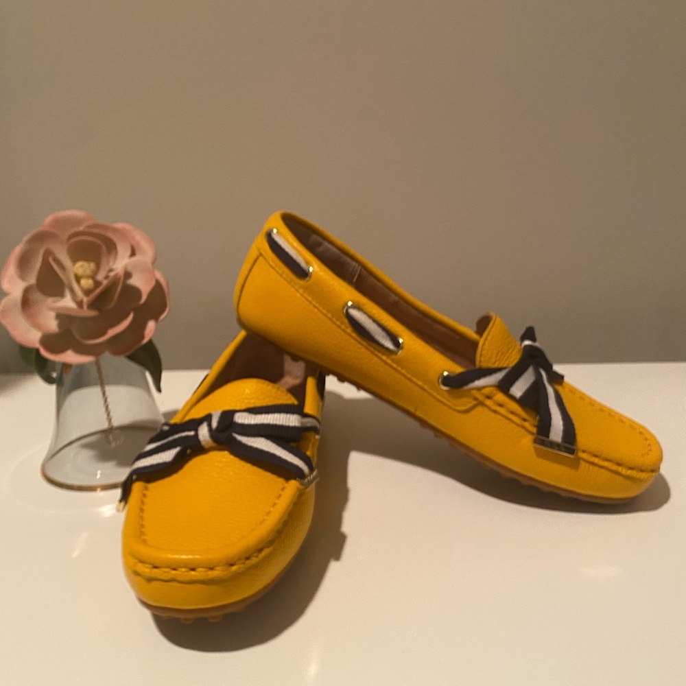 Ralph Lauren yellow loafers